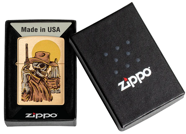 ZIPPO WESTERN ET SQUELETTE