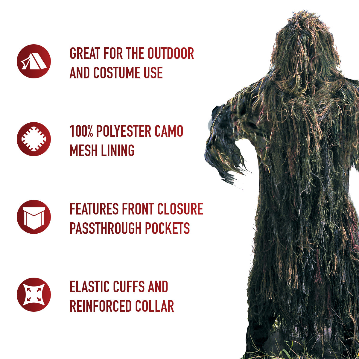 GHILLIE SUIT CAMO GREEN TOP AND BOTTOM SET