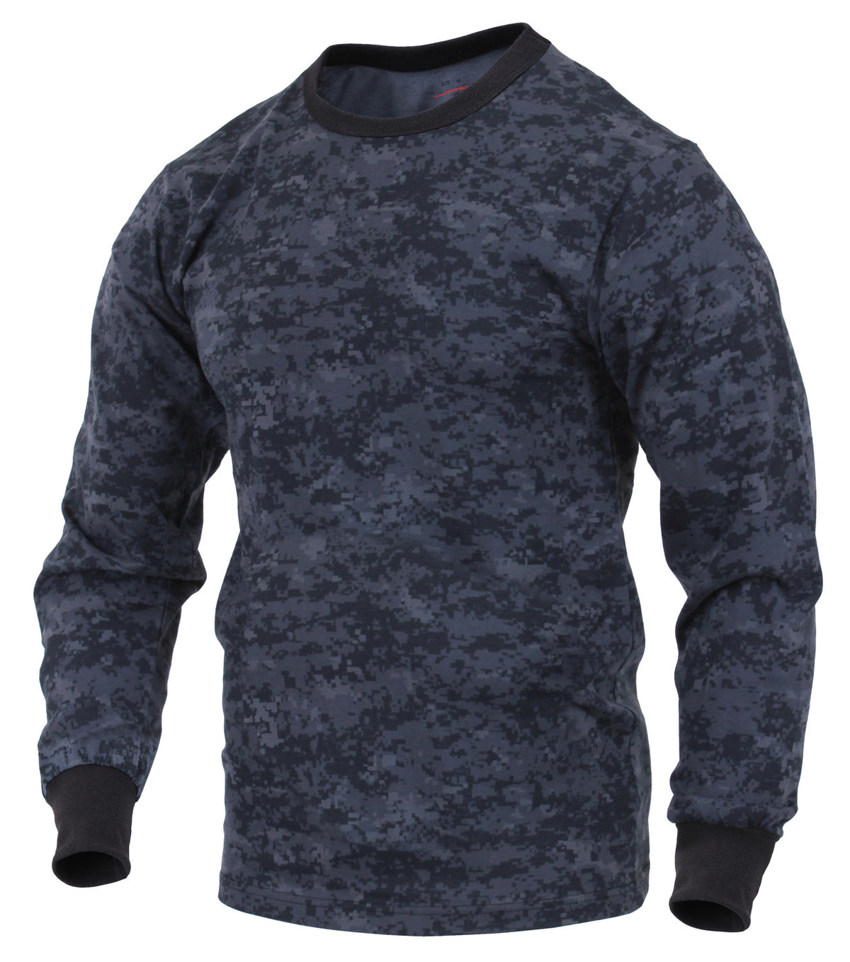 DIGITAL CAMO LONG-SLEEVED SWEATSHIRTS - LARGE MIDNIGHT DIGITAL