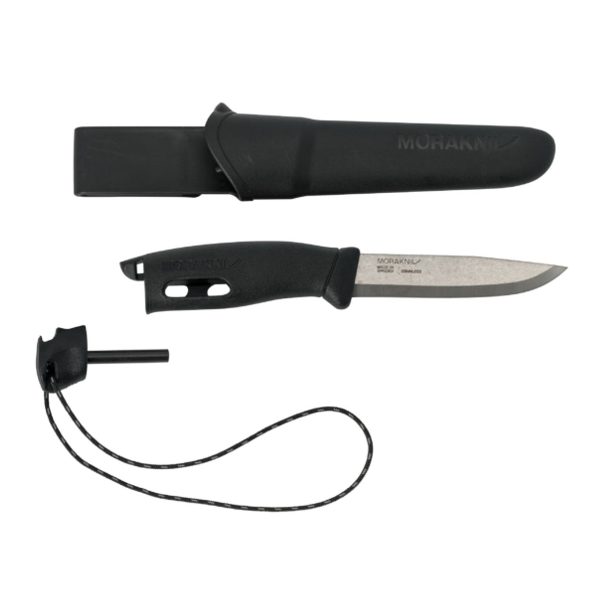 COUTEAU UTILITAIRE MORAKNIV COMPANION VERT AVEC ALLUME-FEU - COUTEAUX ET OUTILS - COUTEAUX À LAME FIXE