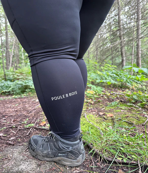 LEGGING POUR FEMME NOIR POULE DES BOIS