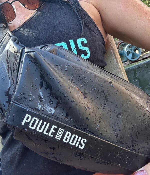 SAC BANDOUILLÈRE NOIR POULE DES BOIS