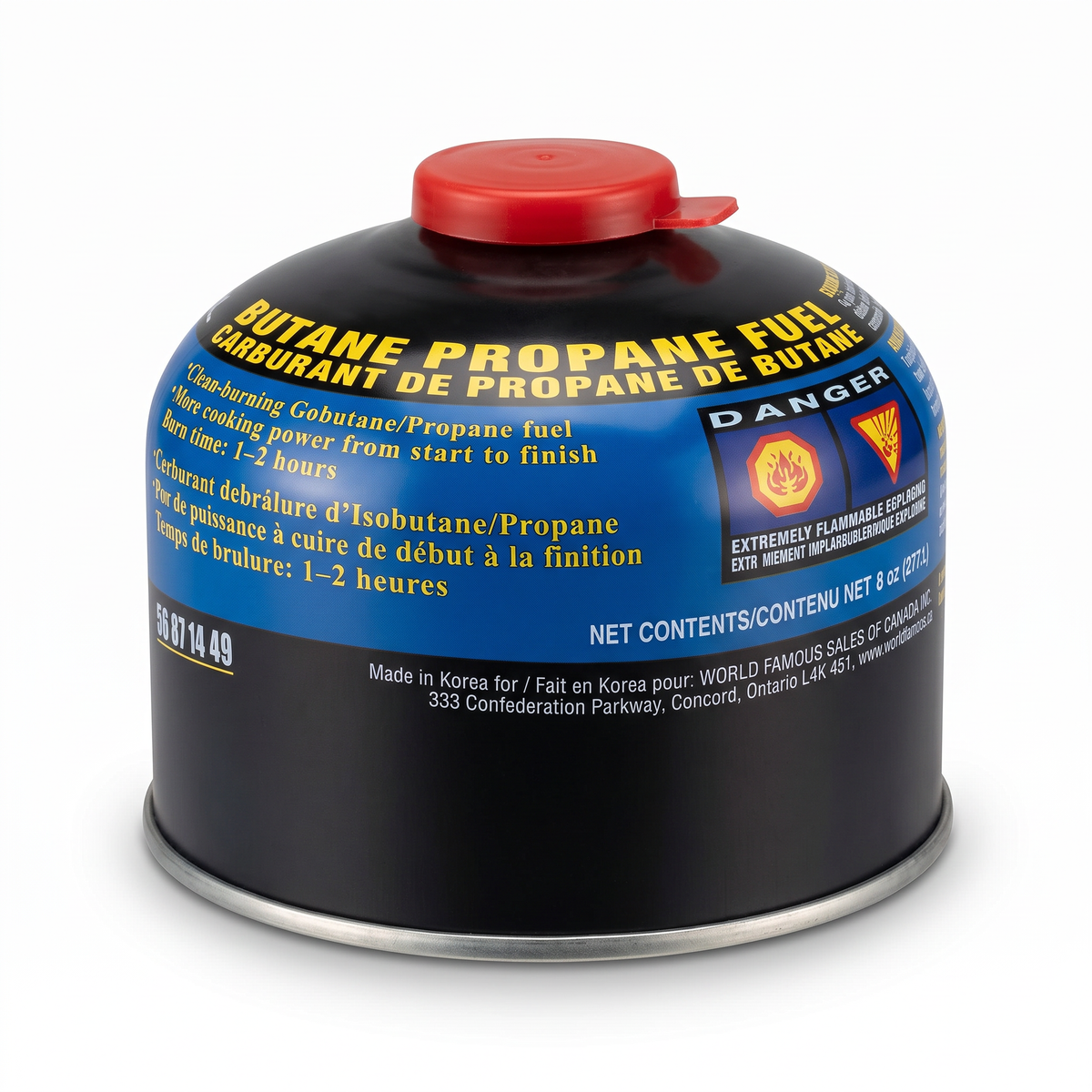 BUTANE CANISTERS FOR CAMPING STOVES