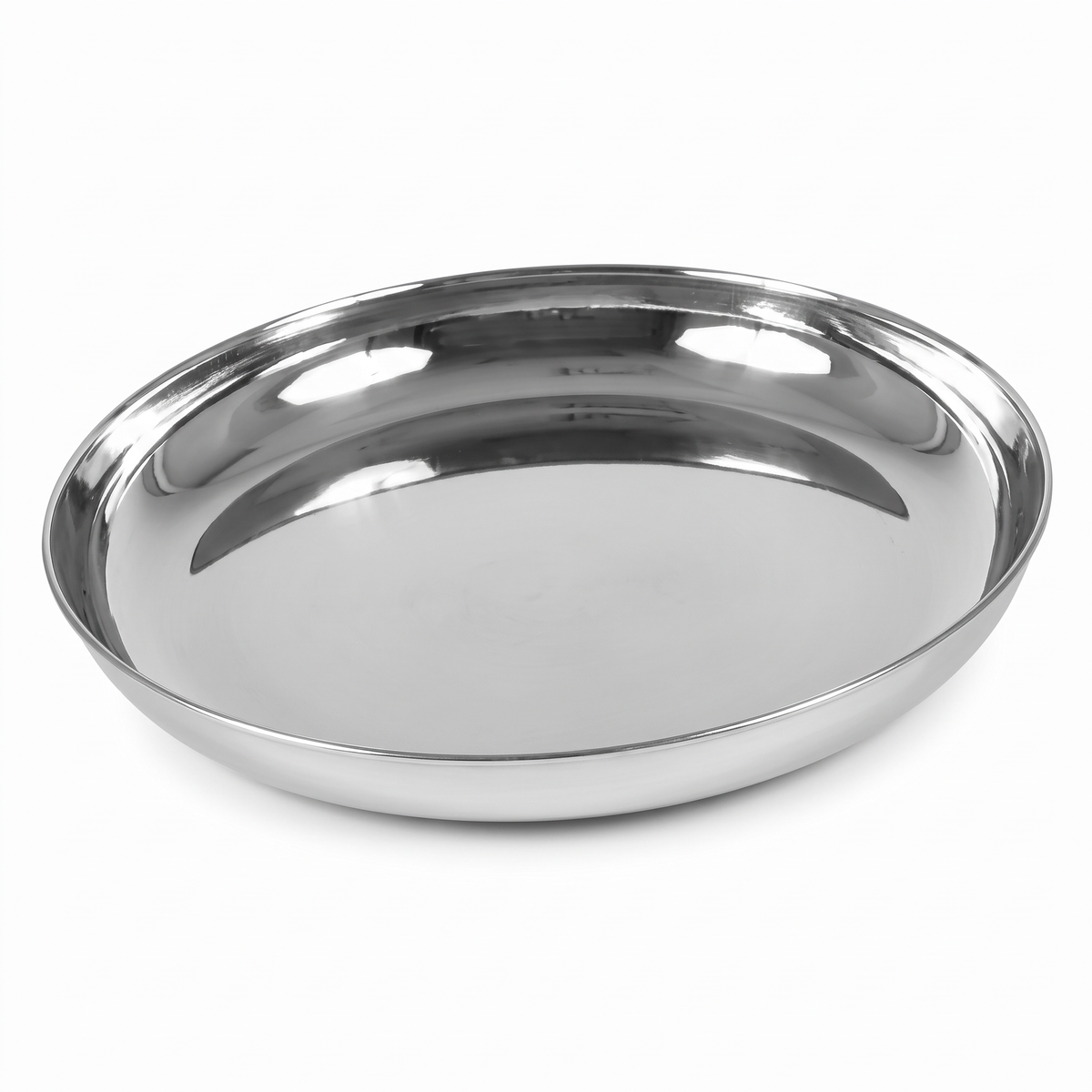 ASSIETTE EN ACIER INOXYDABLE DE 9.5