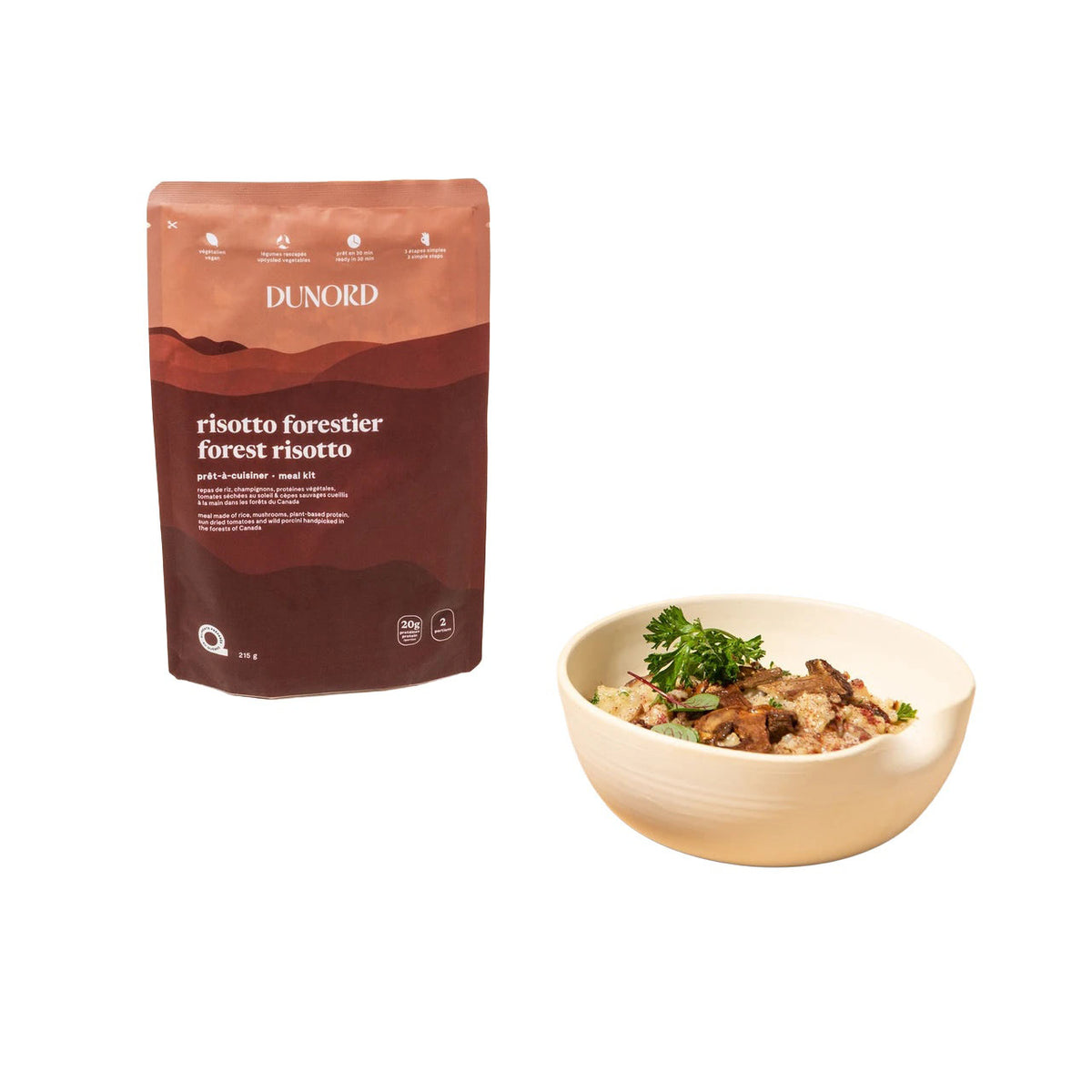 RISOTTO FORESTIER AVEC PLEUROTES 2 PORTIONS DUNORD