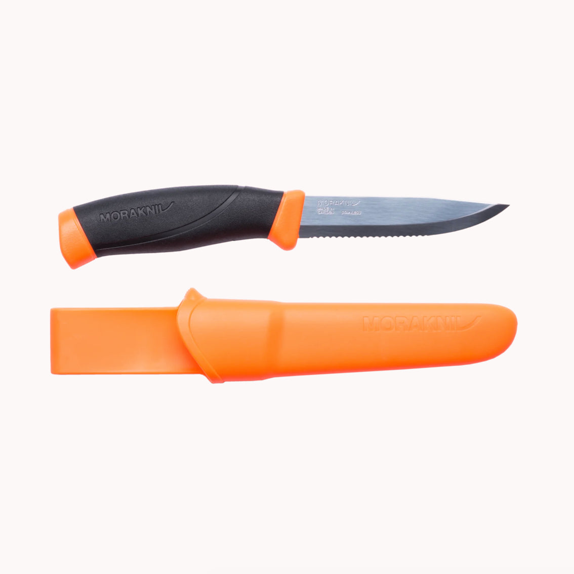COUTEAU MORAKNIV COMPANION DENTELÉ ORANGE
