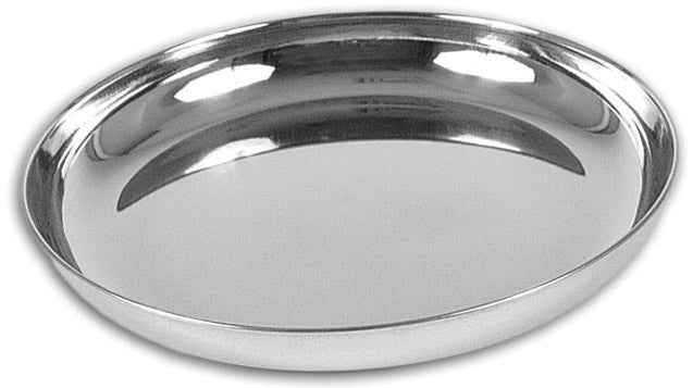 ASSIETTE EN ACIER INOXYDABLE DE 9.5’’ - PLEIN AIR CAMPING ET SURVIE - CUISINE