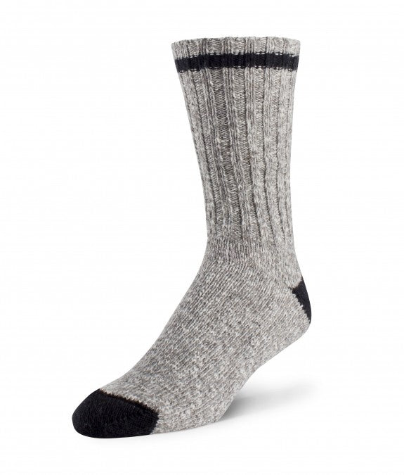 BAS CAMPING GRIS ET NOIR - VÊTEMENTS - BAS