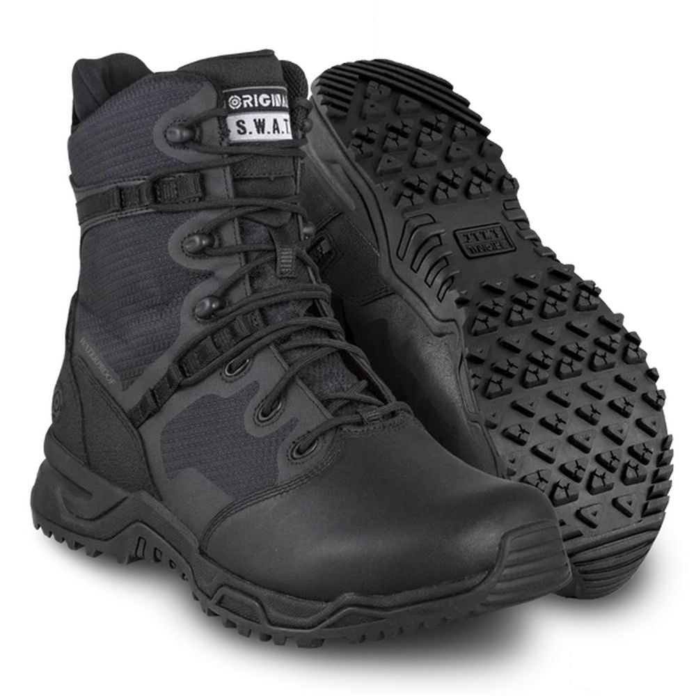 BOTTES ORIGINAL SWAT ALPHA FURY 8” NOIR AVEC FERMETURE ÉCLAIR