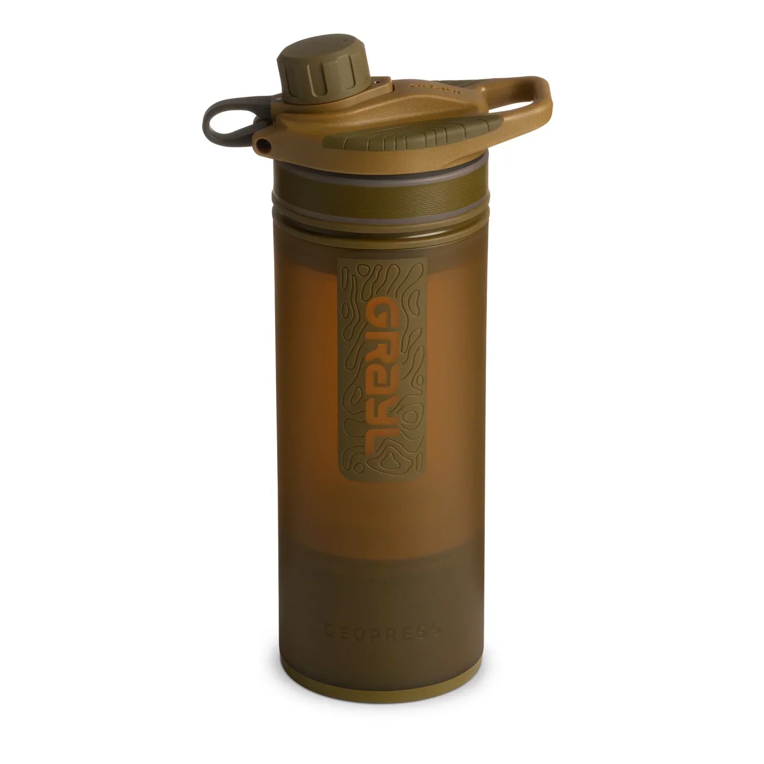 BOUTEILLE DE PURIFICATION D’EAU GRAYL GEOPRESS 710 ML - COYOTE - PLEIN AIR CAMPING ET SURVIE - PURIFICATION
