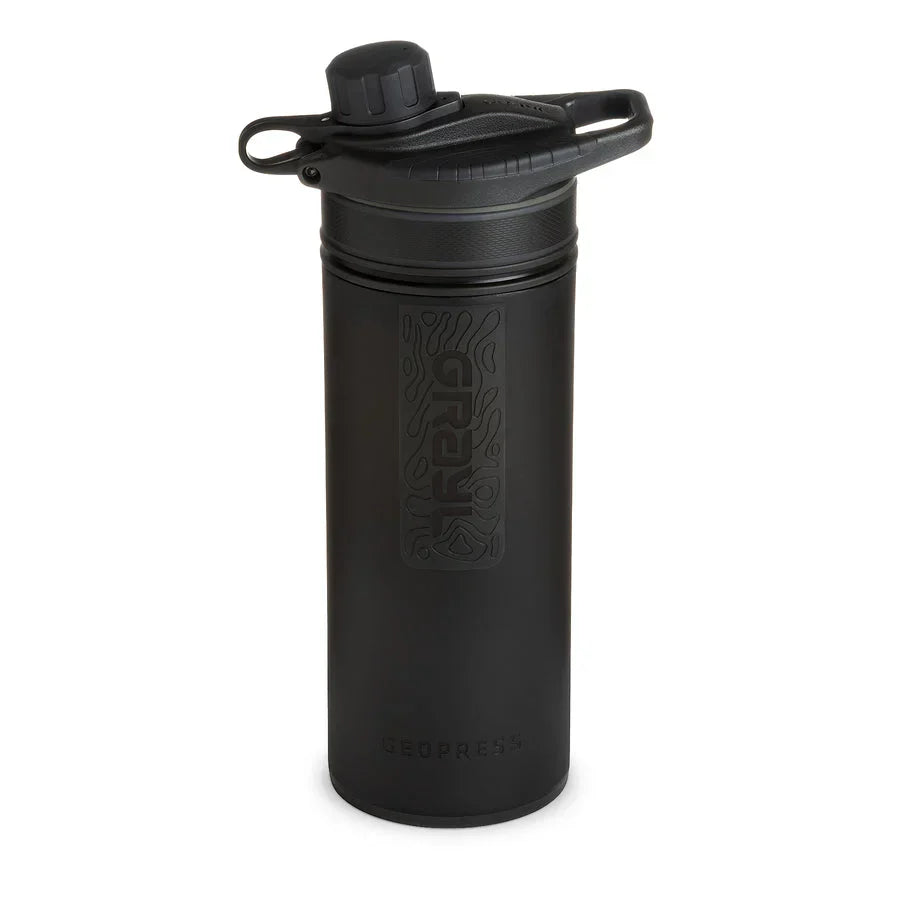 BOUTEILLE DE PURIFICATION D’EAU GRAYL GEOPRESS 710 ML - NOIR CAMO - PLEIN AIR CAMPING ET SURVIE - PURIFICATION