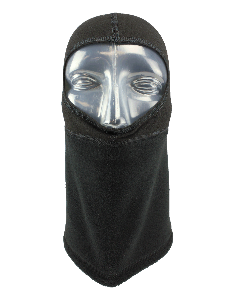 Cagoule Thick N Thin Headliner noire portée, vue de face