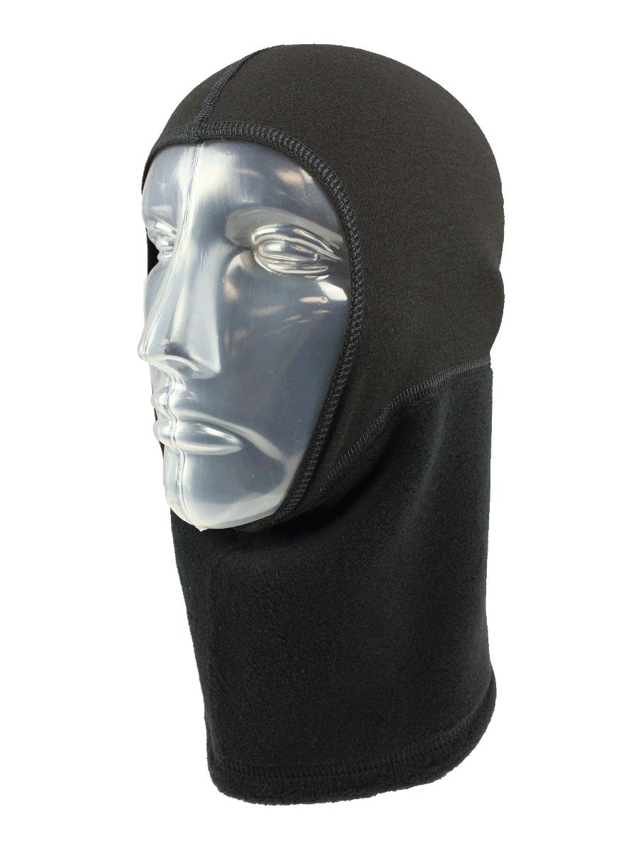 Cagoule Seirus Thick N Thin Headliner portée avec le visage dégagé