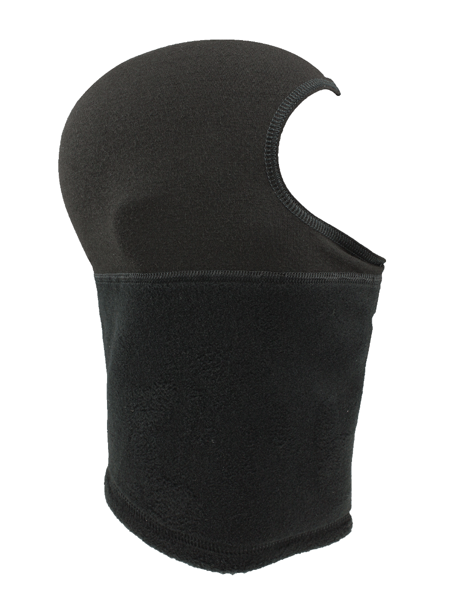 Cagoule Seirus Thick N Thin Headliner noire avec partie supérieure Thermax et cache-cou en polaire