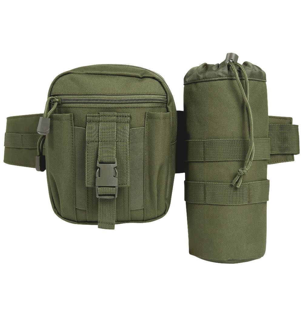 CEINTURE POCHETTE ET PORTE-BOUTEILLE BRANDIT - VERT OLIVE - SACS ET RANGEMENT - SACS POUR LA TAILLE