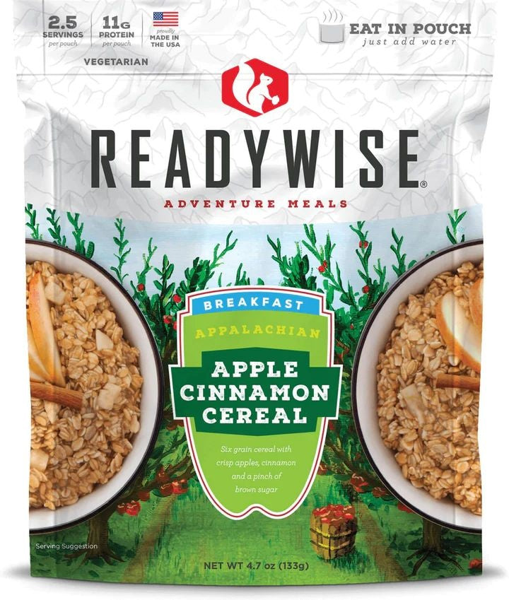 CÉRÉALES POMMES ET CANNELLE READYWISE - PLEIN AIR CAMPING ET SURVIE - NOURRITURE