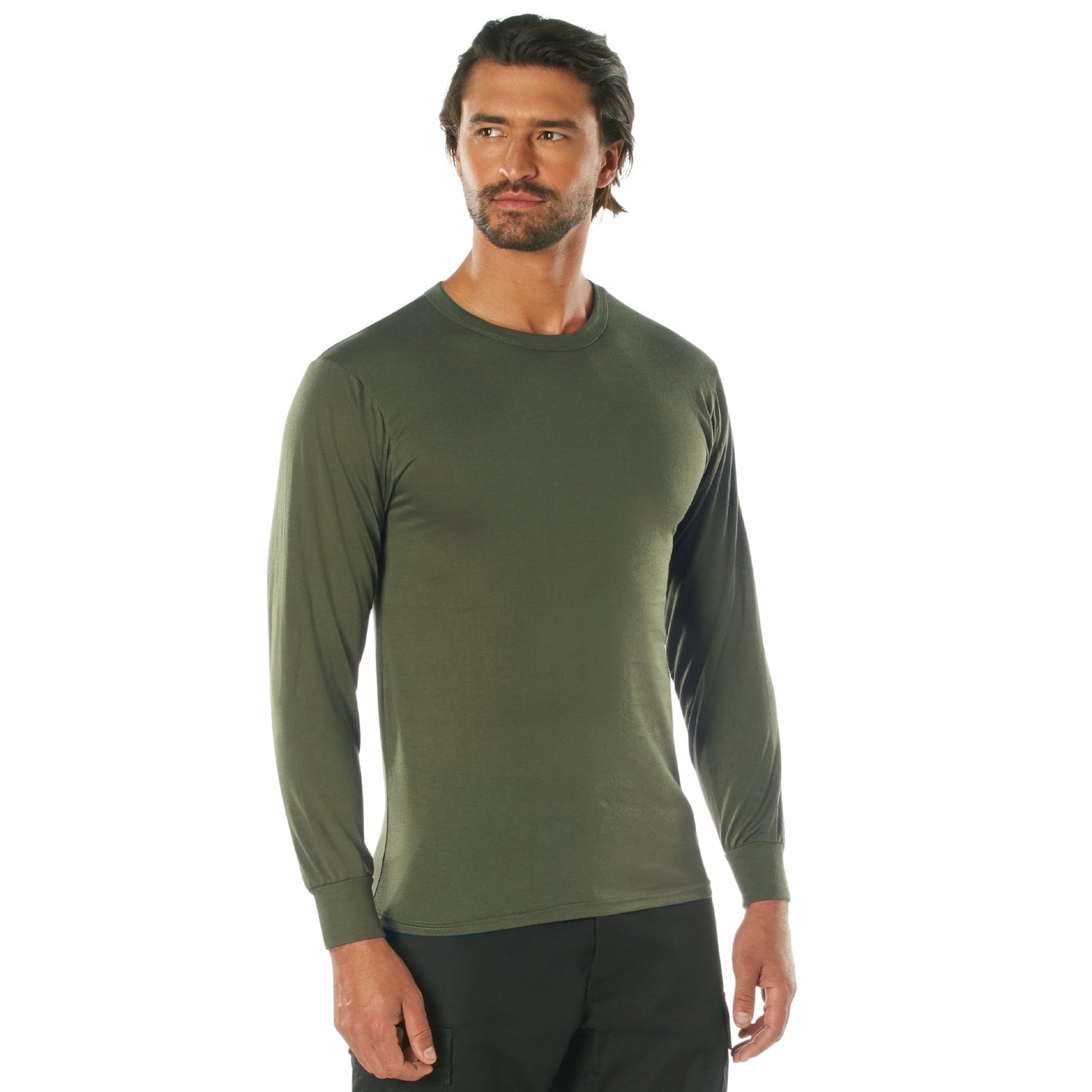 CHANDAIL À MANCHES LONGUES ANTI-HUMIDITÉ ROTHCO - KAKI / SMALL - VÊTEMENTS - MANCHES LONGUES