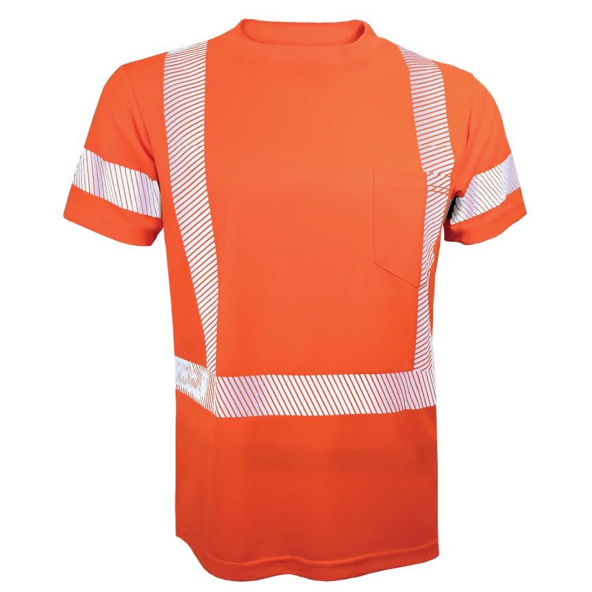 CHANDAIL HAUTE VISIBILITÉ MANCHES COURTES MODÈLE STX2SS - ORANGE / X-Small - VÊTEMENTS - CHANDAILS DE TRAVAIL