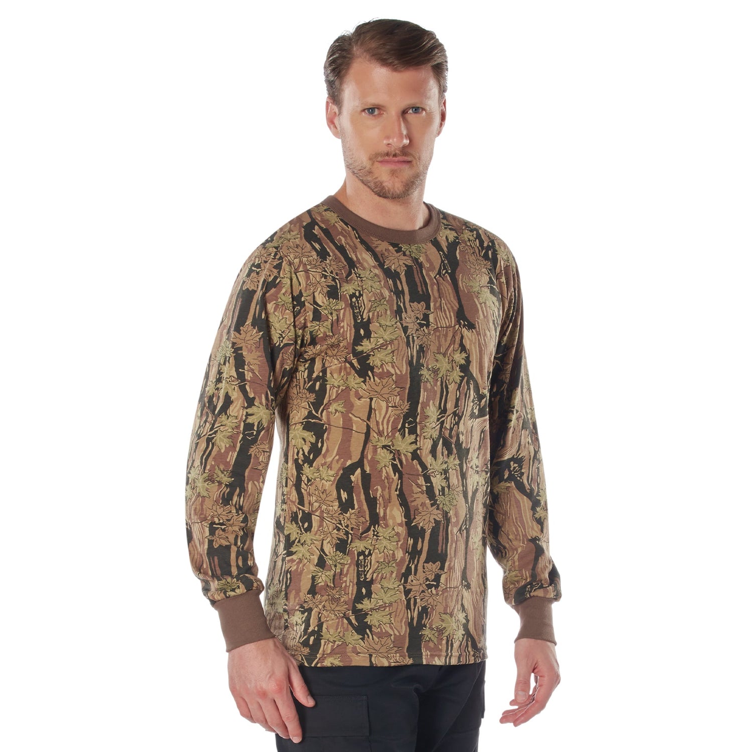 CHANDAILS CAMO DE COULEURS À MANCHES LONGUES - SMOKEY BRANCH / 3X-LARGE - VÊTEMENTS - MANCHES LONGUES