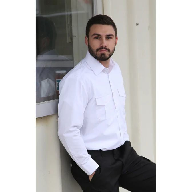CHEMISE MILITAIRE À MANCHES LONGUES À MANCHES LONGUES MODÈLE 627 - VÊTEMENTS - CHEMISES