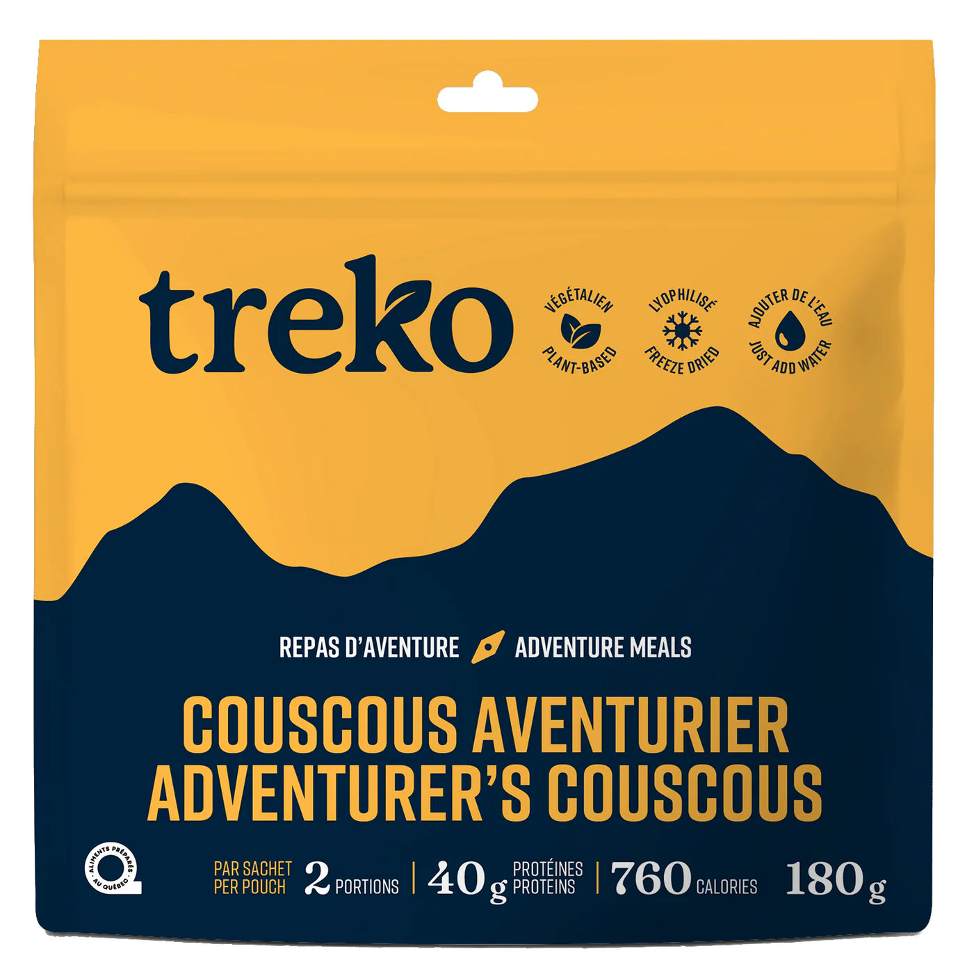 COUSCOUS AVENTURIER TREKO- 2 PORTIONS PAR SACHET