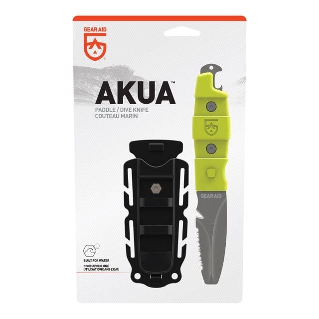 COUTEAU JAUNE AKUA À POINTE PLATE - COUTEAUX ET OUTILS - COUTEAUX À LAME FIXE