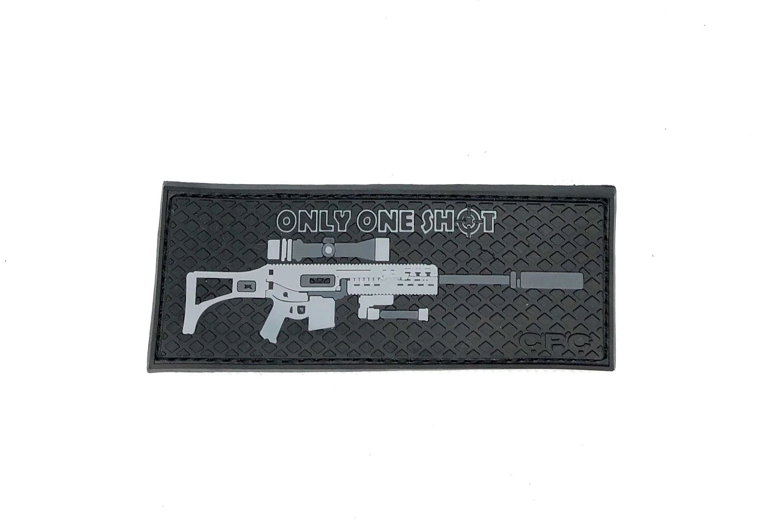 ÉCUSSON BRODÉ ET VELCRO ONLY ONE SHOT - ÉQUIPEMENT TACTIQUE - ÉCUSSONS ET INSIGNES