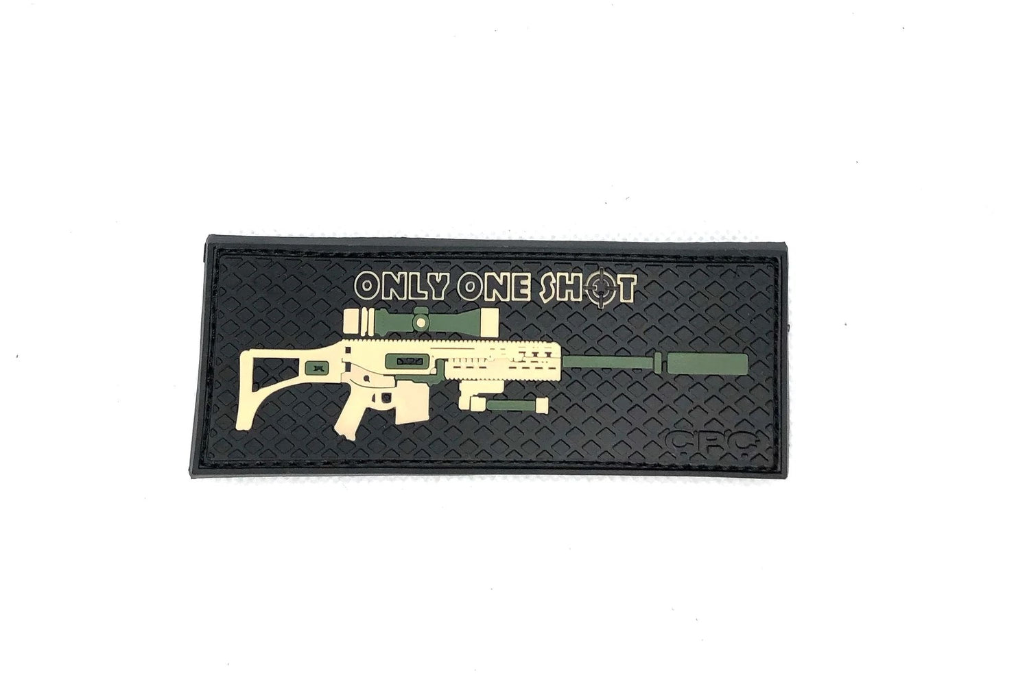ÉCUSSON BRODÉ ET VELCRO ONLY ONE SHOT - ÉQUIPEMENT TACTIQUE - ÉCUSSONS ET INSIGNES