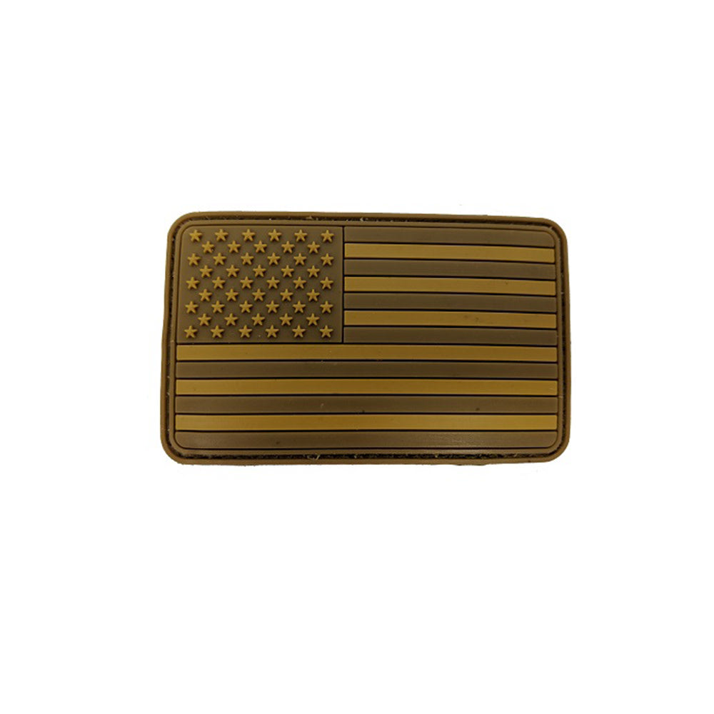 ÉCUSSON EN CAOUTCHOUC DRAPEAU USA - ÉQUIPEMENT TACTIQUE - ÉCUSSONS ET INSIGNES