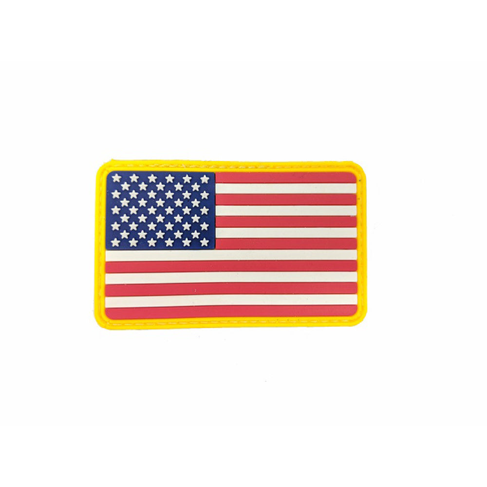 ÉCUSSON EN CAOUTCHOUC DRAPEAU USA - ÉQUIPEMENT TACTIQUE - ÉCUSSONS ET INSIGNES