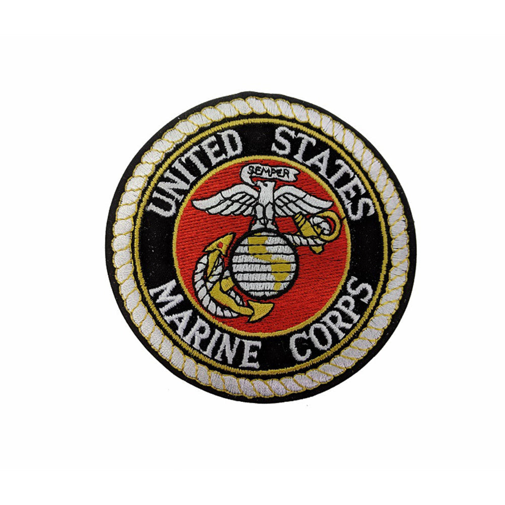 ÉCUSSON ROND MARINE CORPS - ÉQUIPEMENT TACTIQUE - ÉCUSSONS ET INSIGNES