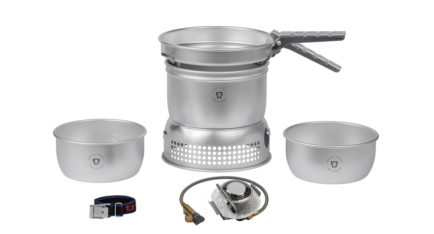 ENSEMBLE DE CUISSON AVEC BRÛLEURS HYBRIDE POUR 1-2 PERSONNES TRANGIA 27-1-GB-SBUL - PLEIN AIR CAMPING ET SURVIE