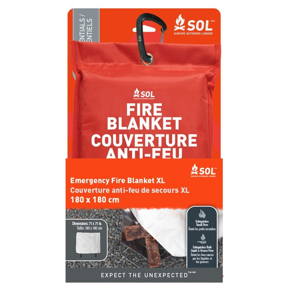 GRANDE COUVERTURE ANTI-FEU D’URGENCE - PLEIN AIR CAMPING ET SURVIE - COUVERTURES ET ABRIS