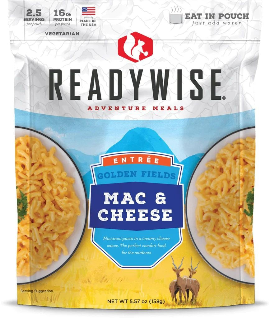 MACARONI AU FROMAGE READYWISE - PLEIN AIR CAMPING ET SURVIE - NOURRITURE