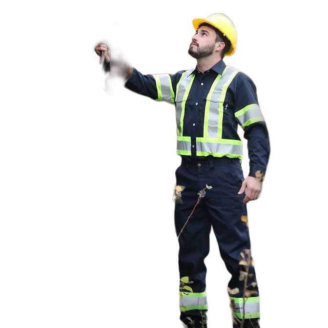 MANCHES LONGUES À BANDES RÉFLÉCHISSANTES À BOUTONS 625SX4 - VÊTEMENTS - CHEMISES DE TRAVAIL
