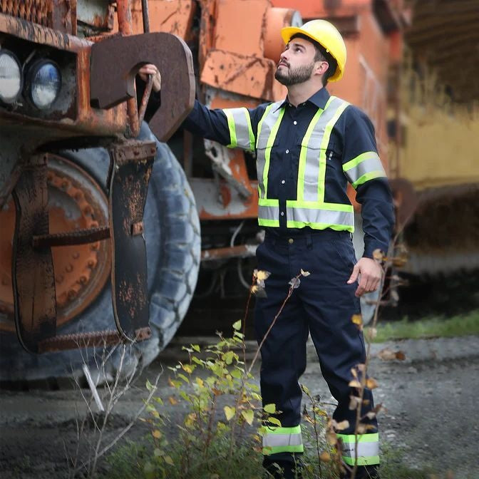 MANCHES LONGUES À BANDES RÉFLÉCHISSANTES À BOUTONS 625SX4 - VÊTEMENTS - CHEMISES DE TRAVAIL