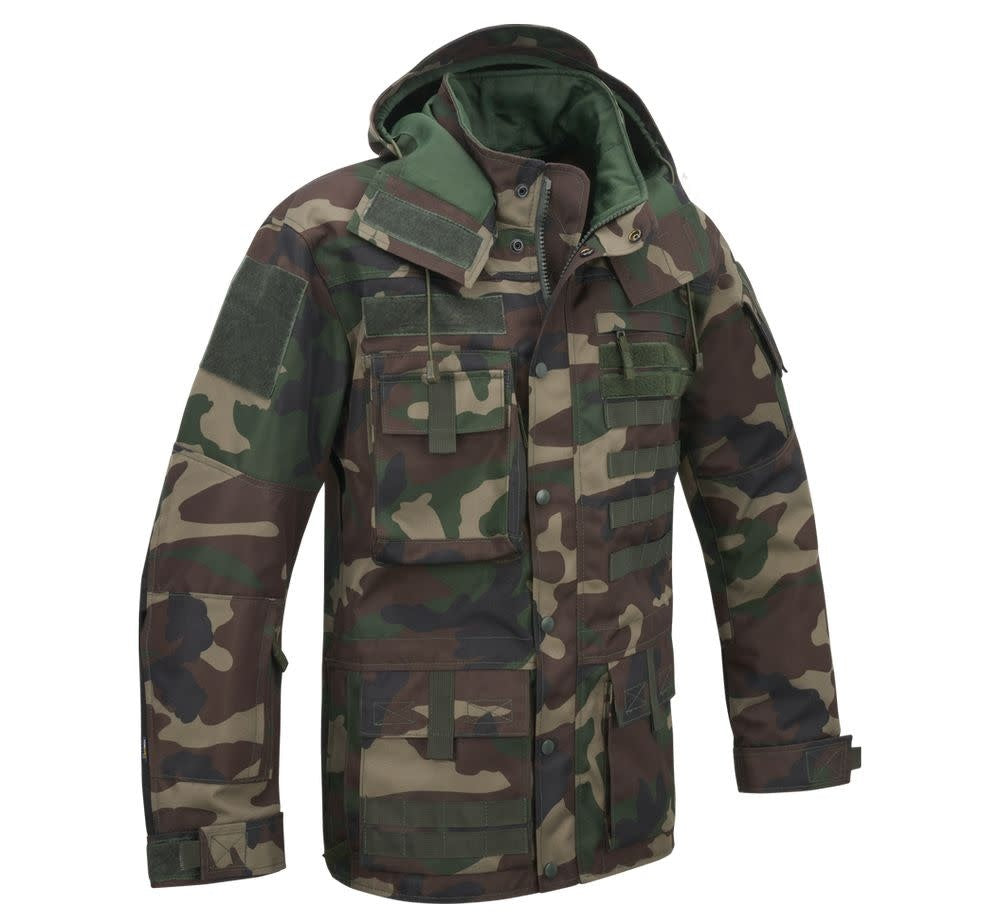 MANTEAU TACTIQUE DE TYPE COMMANDO BRANDIT - CAMO VERT / SMALL - VÊTEMENTS - MANTEAUX ET VESTES
