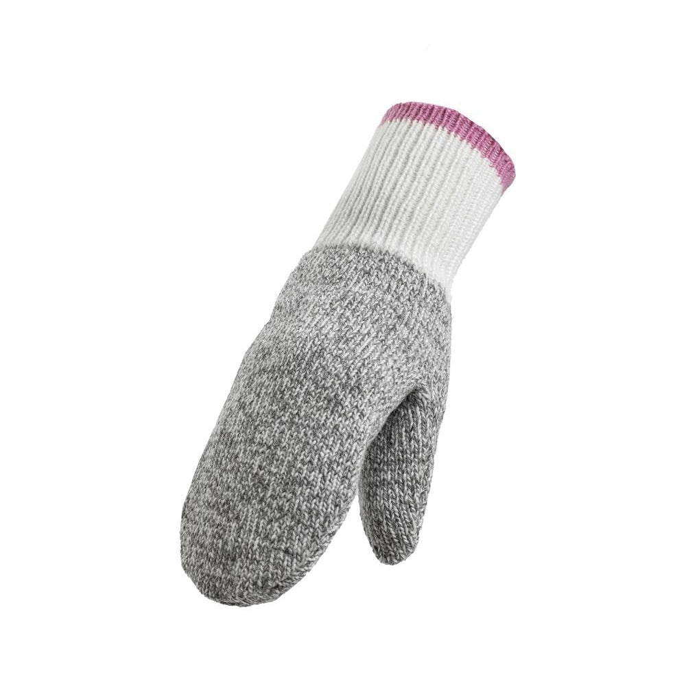 MITAINE CLASSIQUE EN LAINE ET POLYPROPYLÈNE - GRIS ET ROSE / PETIT - VÊTEMENTS - GANTS ET MITAINES