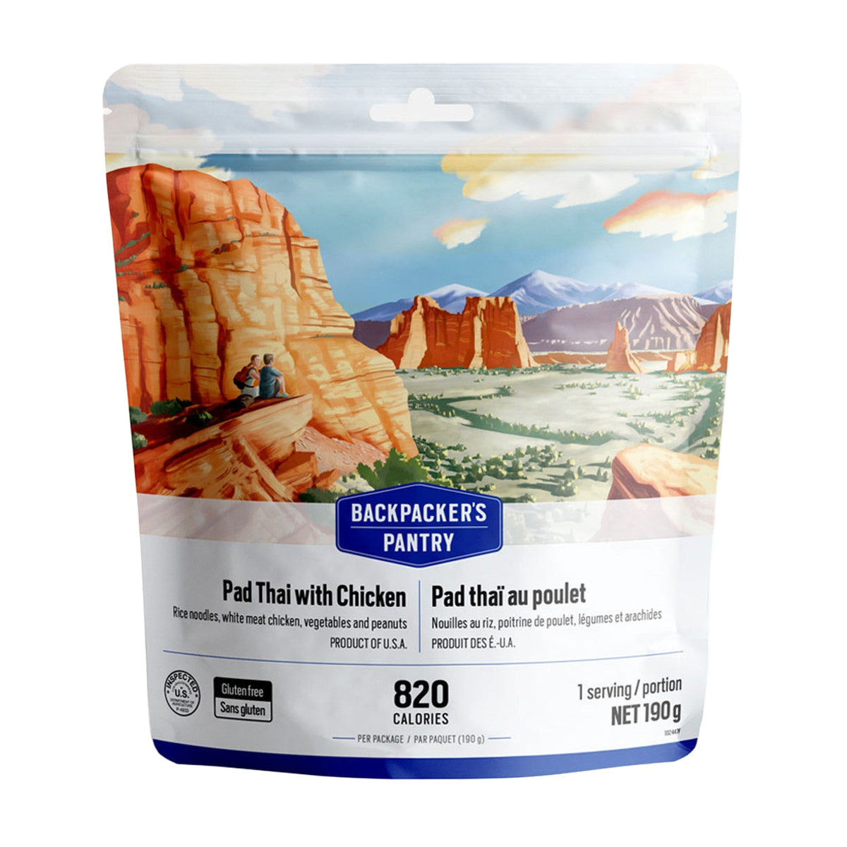 PAD THAï AU POULET -1 PORTION - BACKPACKERS PANTRY - PLEIN AIR CAMPING ET SURVIE - NOURRITURE