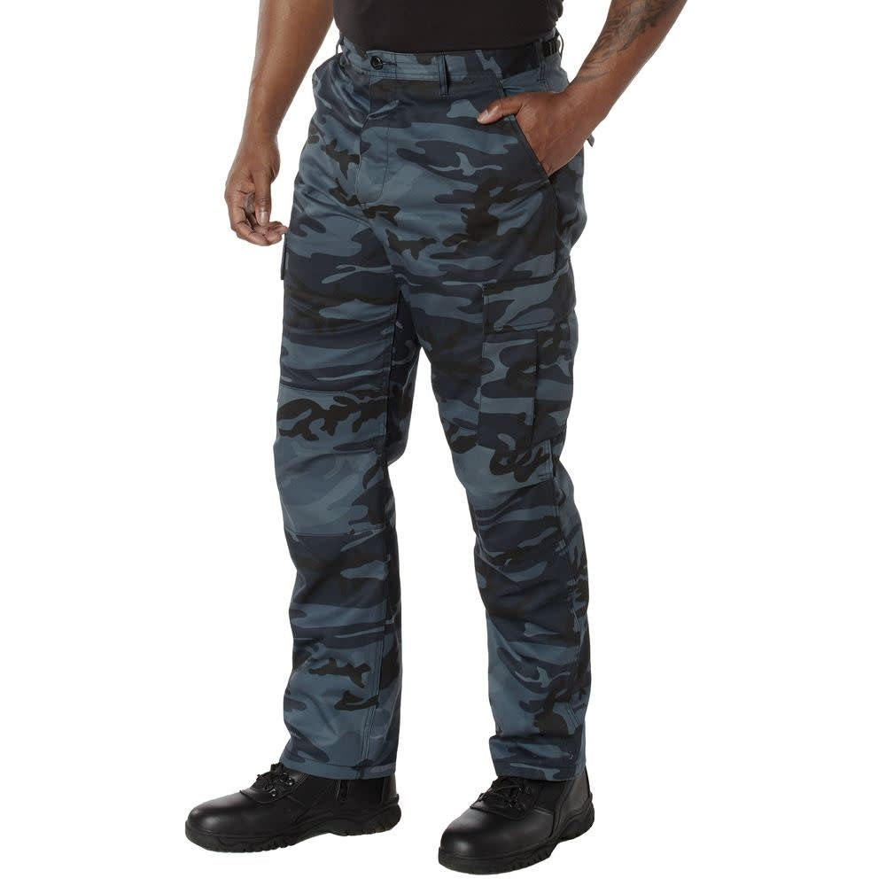 PANTALONS DE COMBAT BDU CAMO - BLEU NUIT / SMALL - VÊTEMENTS - PANTALONS MILITAIRES ET COMBATS