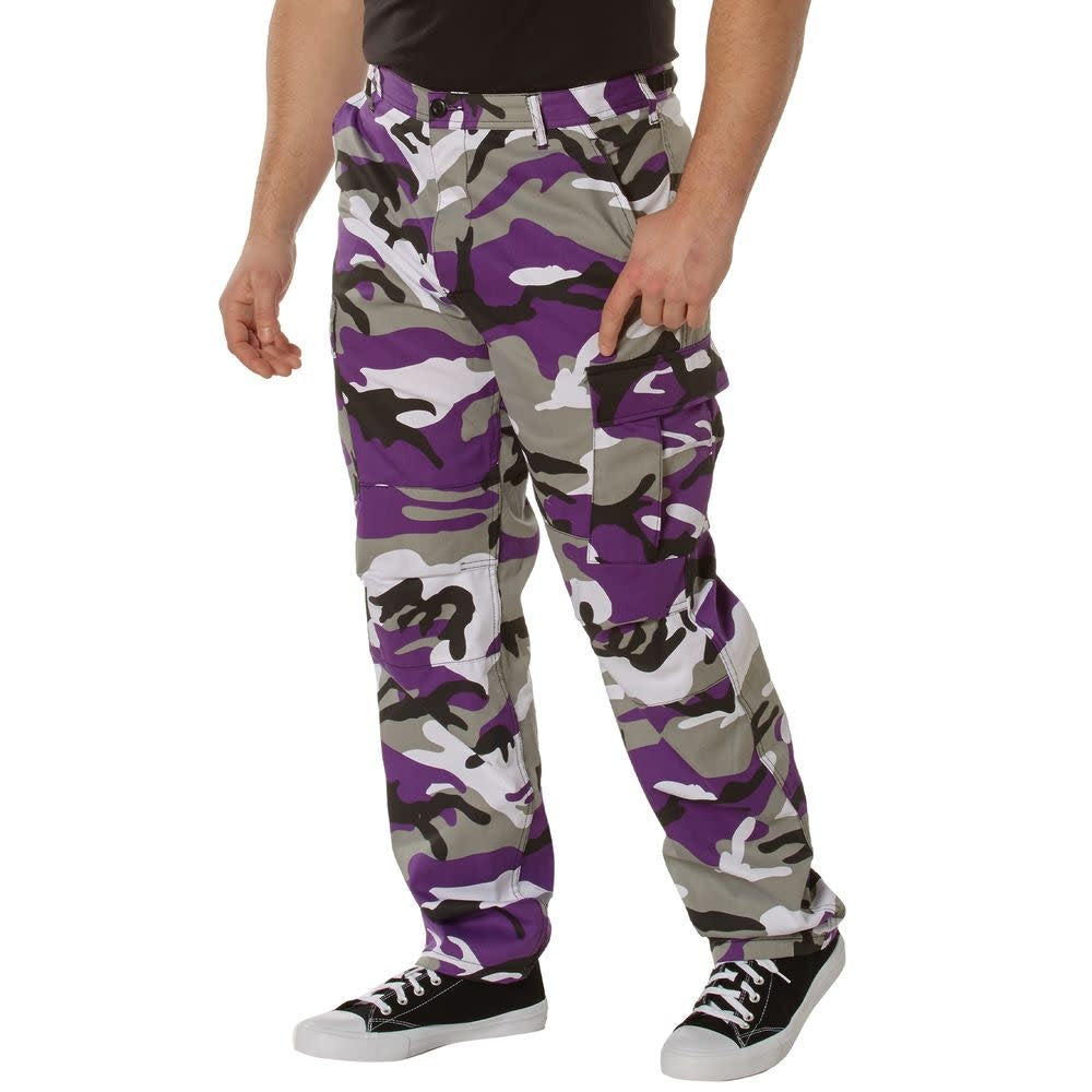 PANTALONS DE COMBAT BDU CAMO - VIOLET / SMALL - VÊTEMENTS - PANTALONS MILITAIRES ET COMBATS