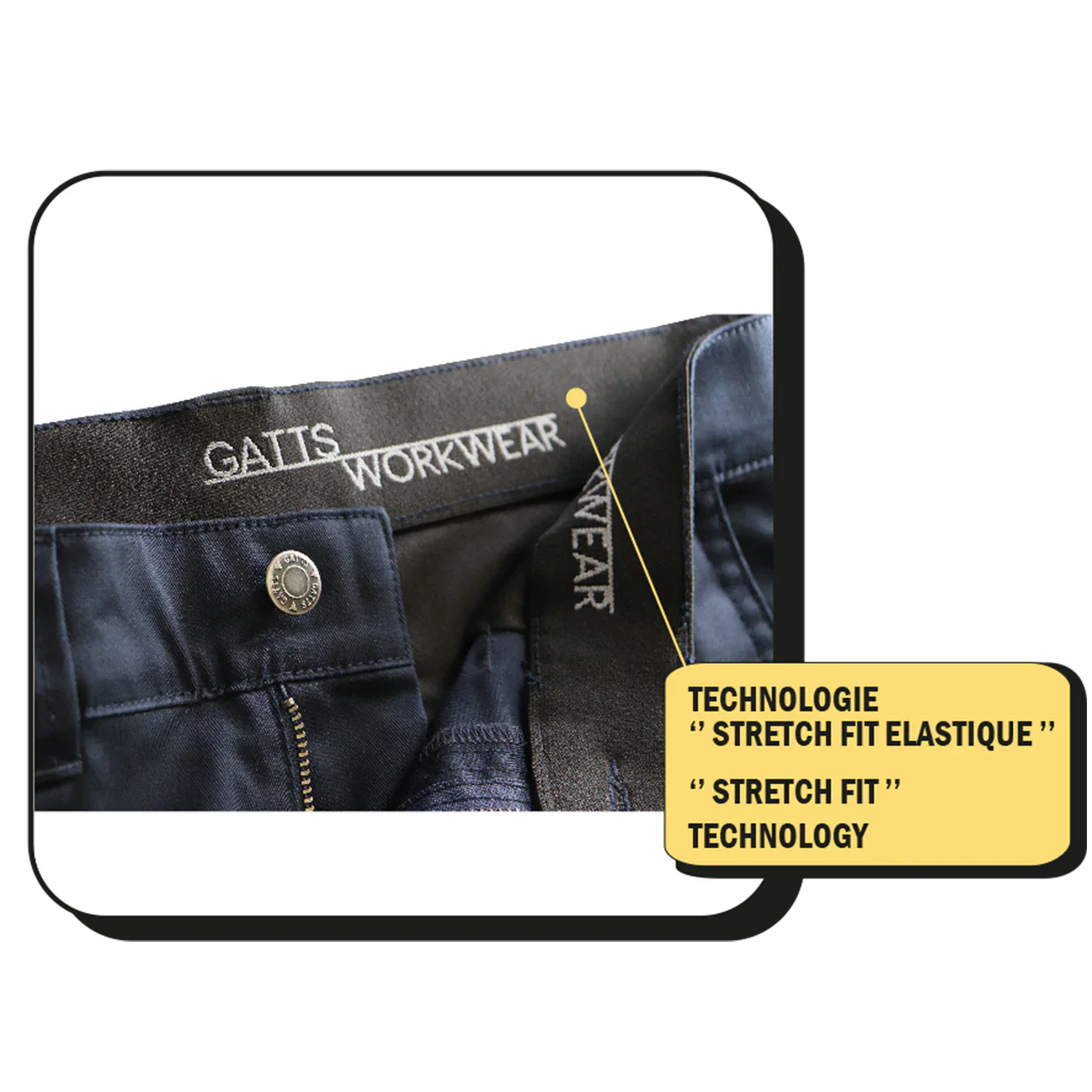 PANTALONS DE TRAVAIL CARGO EXTENSIBLES DOUBLÉS MODÈLE 011EXD - VÊTEMENTS - PANTALONS DOUBLÉS