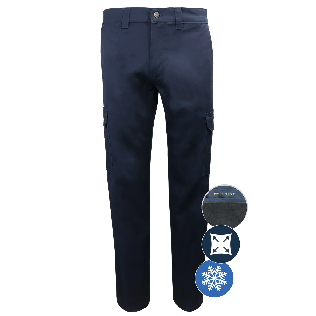PANTALONS DE TRAVAIL CARGO EXTENSIBLES DOUBLÉS MODÈLE 011EXD - VÊTEMENTS - PANTALONS DOUBLÉS