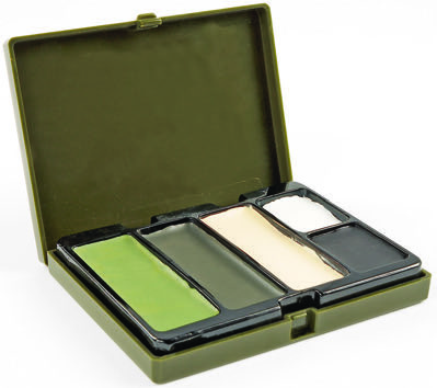 PEINTURE DE CAMOUFLAGE POUR LE VISAGE 5 COULEURS