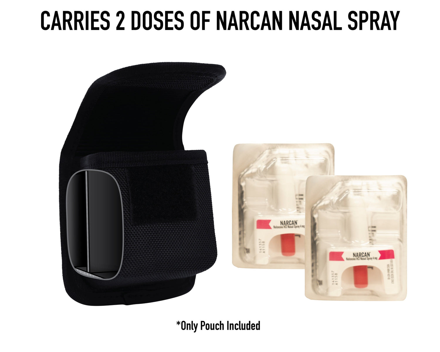 POCHETTE DOUBLE POUR VAPORISATEUR NASAL NARCAN - PLEIN AIR CAMPING ET SURVIE - TROUSSES DE PREMIERS SOINS