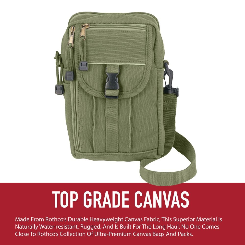 POCHETTE EN CANVAS ÉPAIS POUR PASSEPORT - SACS ET RANGEMENT - SACS BANDOUILÈRE