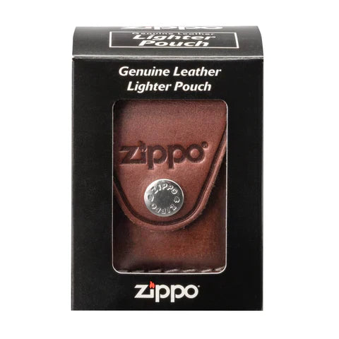 POCHETTE POUR ZIPPO EN CUIR AVEC BOUCLE DE CEINTURE - PLEIN AIR CAMPING ET SURVIE - BRIQUETS