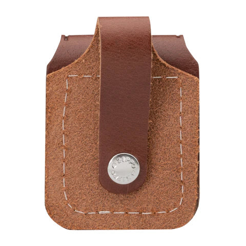 POCHETTE POUR ZIPPO EN CUIR AVEC BOUCLE DE CEINTURE - PLEIN AIR CAMPING ET SURVIE - BRIQUETS