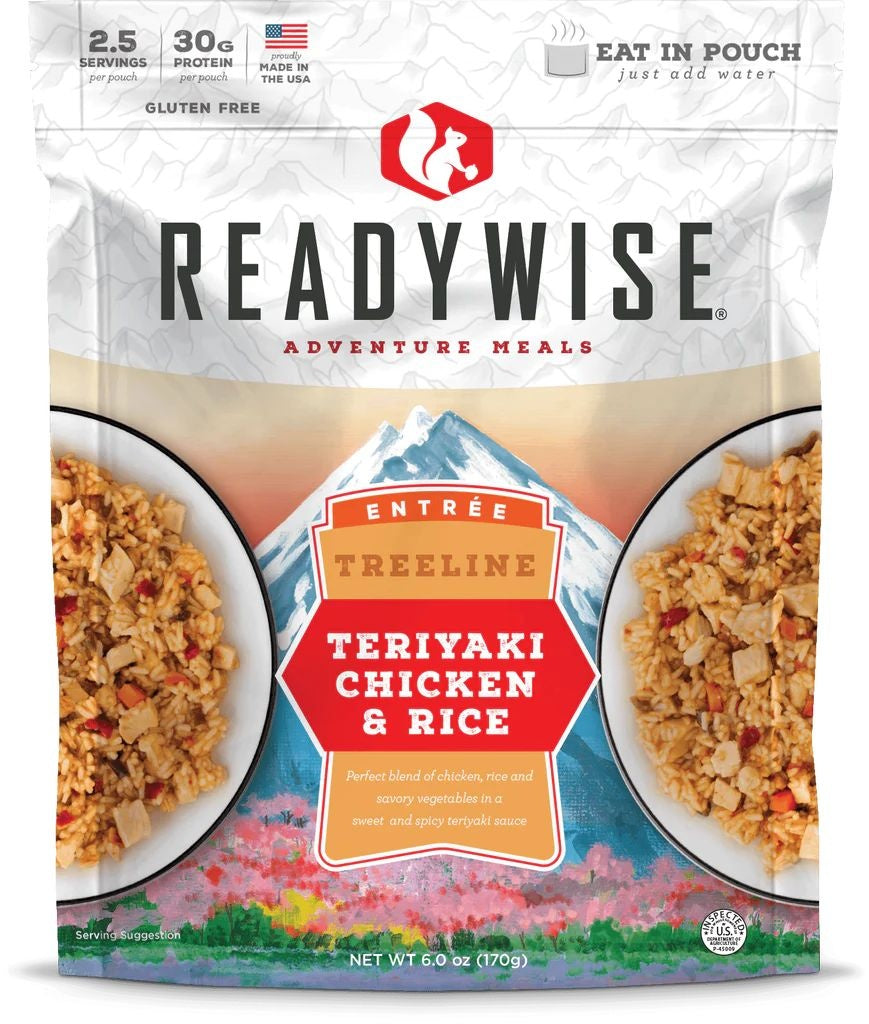 POULET TERIYAKI AVEC RIZ READYWISE - PLEIN AIR CAMPING ET SURVIE - NOURRITURE