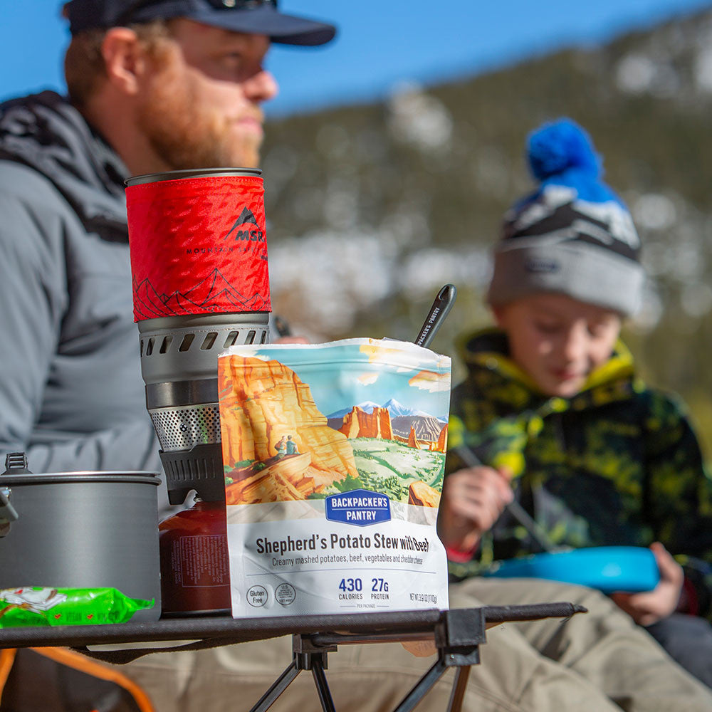 RAGOÛT DE POMME DE TERRE PARMENTIER AVEC BOEUF - 1 PORTION - BACKPACKERS PANTRY - PLEIN AIR CAMPING ET SURVIE